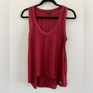 James Perse Maroon High-Low Woven Tank Size 1 (Small)
